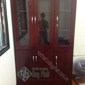 Tủ giám đốc 3 cánh kính sơn PU tại Hà Nội