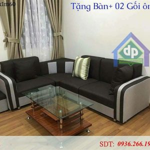 sofa góc bọc nỉ nâu sọc xám tại Hà Nội mới 100% sofa góc bọc nỉ nâu sọc xám tại Hà Nội mới 100%