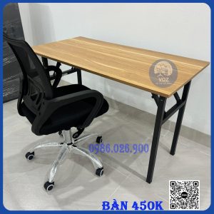 Bàn gấp chân sắt tiện lợi (BCSG450) KT 60X1M2