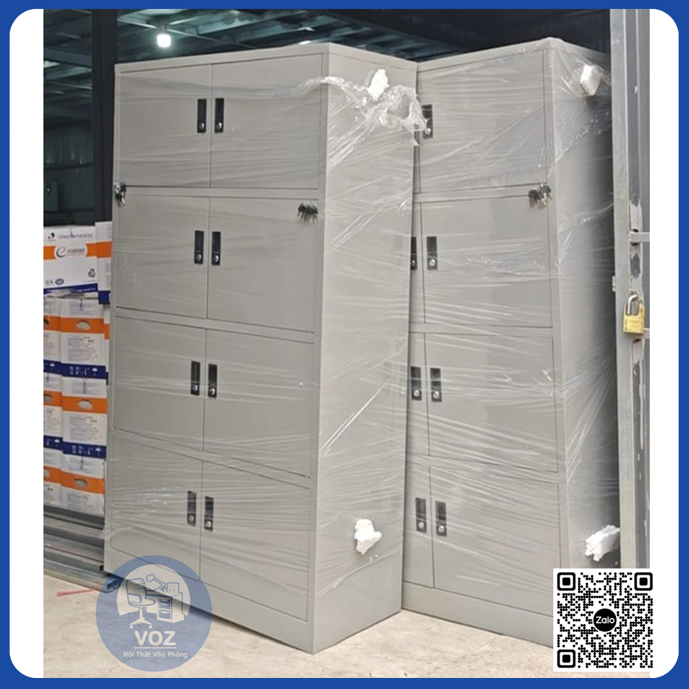 Tủ locker 8 ngăn bằng sắt cho văn phòng giá rẻ