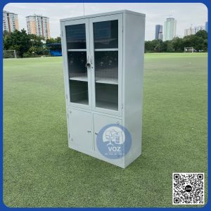 Tủ sắt 2 cánh kính