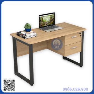 Bàn chân sắt văn phòng có hộc treo (BCS600-2)