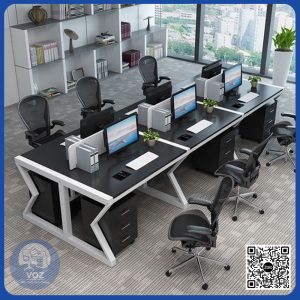 Module bàn vách ngăn 6 người 3m6 – BLVDP36