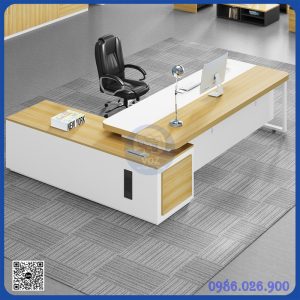 Bàn giám đốc L+ TỦ PHỤ KT mặt rộng 70cm dài 1m8 cả tủ phụ (BGĐ2800) Bàn giám đốc L+ TỦ PHỤ KT mặt rộng 70cm dài 1m8 cả tủ phụ (BGĐ2800)