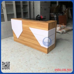 Quầy lễ tân chữ L dài 1,2m giá rẻ (QLT1600-2)