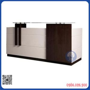 Quầy lễ tân đẹp hiện đại kích thước rộng 50cm dài 1m6