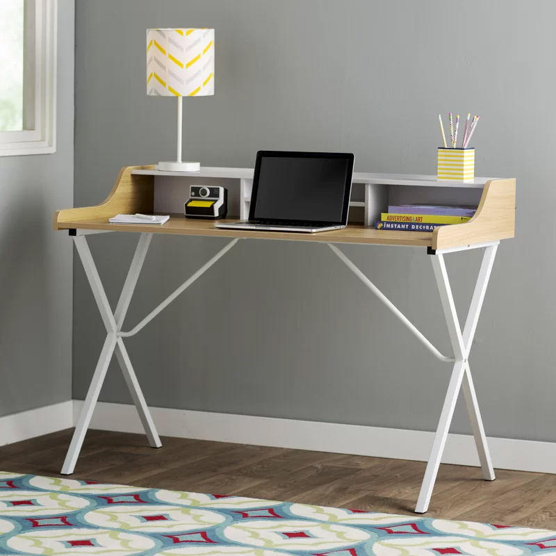 TOP 6 Mẫu bàn làm việc kèm giá sách Đẹp - Tiện Lợi - Giá Rẻ