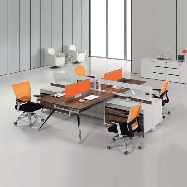 Cụm bàn làm việc nhóm đẹp thiết kế thông minh cho văn phòng