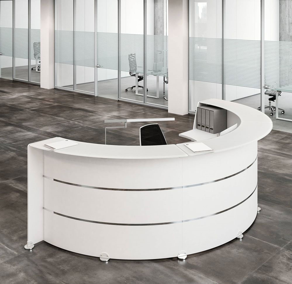 Quầy lễ tân hình bán nguyệt Quầy lễ tân hình bán nguyệt