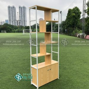 Kệ trang trí giá rẻ có tủ thấp KT 80x2m sâu 30 (KTT-06)