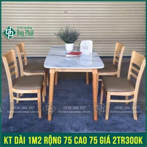 BỘ BÀN ĂN CABIN 4 GHẾ GIÁ RẺ (BAN-03)