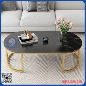 BÀN SOFA BẦU DỤC MẶT ĐÁ CAO CẤP (BSFDP22)