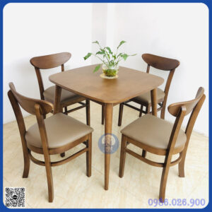 Bộ bàn ăn 4 ghế giá rẻ KT 75×75 cao 75cm (BAN-01) Bộ bàn ăn 4 ghế giá rẻ KT 75×75 cao 75cm (BAN-01)