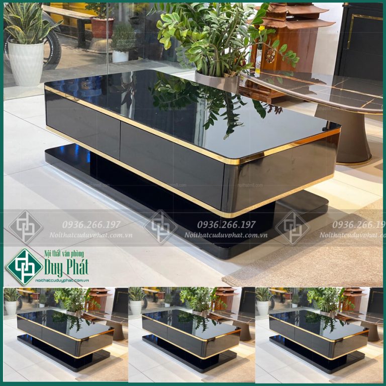 Mẫu bàn sofa mặt kính