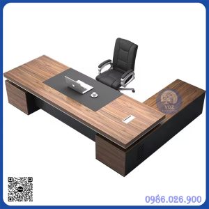 Bàn giám đốc giá rẻ KT 1.6m x1.8m mặt rộng 80cm (BGD2 HỘC) Bàn giám đốc giá rẻ KT 1.6m x1.8m mặt rộng 80cm (BGD2 HỘC)