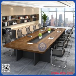 Bàn họp chân hộp KT 1m5x3m8 (BHCH-09)