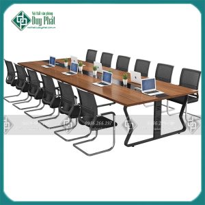 Bàn họp chân sắt nhập khẩu 1M2X3M6 – Iris-GZ-83-6