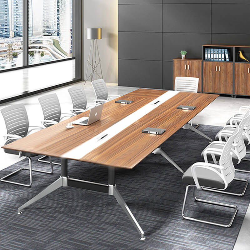 Mẫu bàn họp chân sắt cao cấp