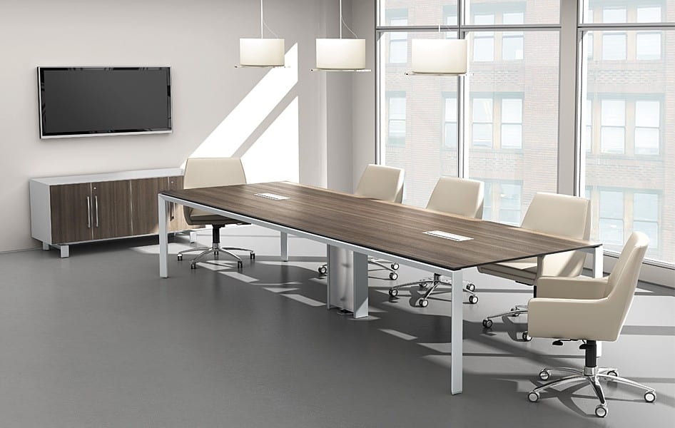 Bàn họp chân sắt hiện đại mới nhất