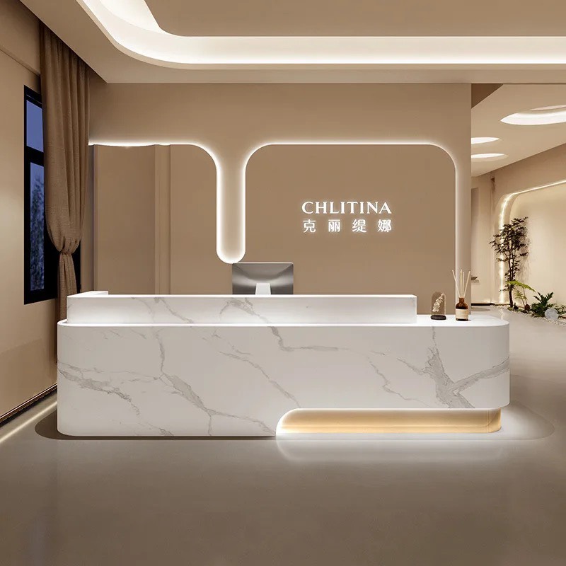 Quầy lễ tân bằng đá