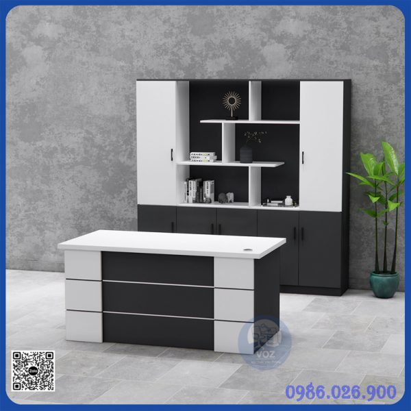 Bàn giám đốc gỗ MDF đen - Quyền lực và bí ẩn Bàn giám đốc gỗ MDF đen - Quyền lực và bí ẩn