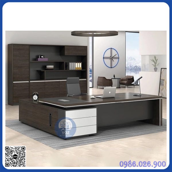 Hình ảnh bàn giám đốc Đông Hòa chữ L thiết kế hiện đại, tối ưu không gian làm việc Hình ảnh bàn giám đốc Đông Hòa chữ L thiết kế hiện đại, tối ưu không gian làm việc