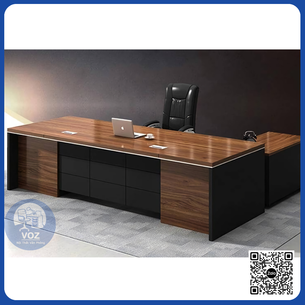 Bàn giám đốc không tủ – gọn gàng, hiện đại, dễ bố trí Bàn giám đốc không tủ – gọn gàng, hiện đại, dễ bố trí