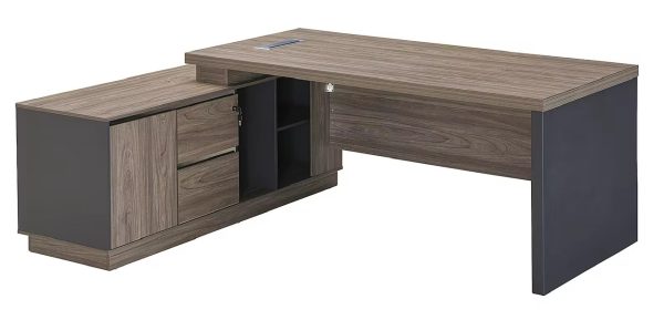 Bàn giám đốc chữ L kích thước 1m2x1m8 mặt rộng 70cm Bàn giám đốc chữ L kích thước 1m2x1m8 mặt rộng 70cm