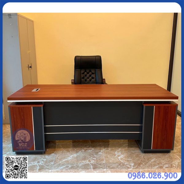 Bàn giám đốc giá rẻ KT 1.6m x1.8m mặt rộng 80cm Bàn giám đốc giá rẻ KT 1.6m x1.8m mặt rộng 80cm