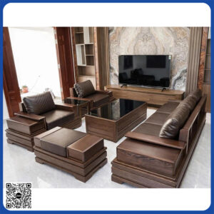 sofa gỗ sồi nga văng đối chân pháo sfgDP-18500 sofa gỗ sồi nga văng đối chân pháo sfgDP-18500