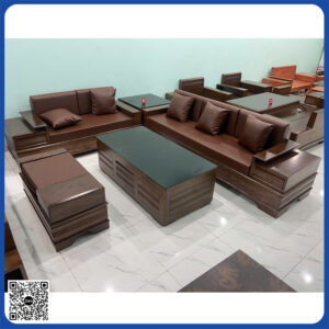 sofa gỗ sồi nga góc L chân pháo sfgDP-16500 sofa gỗ sồi nga góc L chân pháo sfgDP-16500