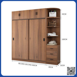 Tủ quần áo 4 cánh gỗ công nghiệp TQA-VOZ Tủ quần áo 4 cánh gỗ công nghiệp TQA-VOZ