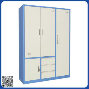 Tủ sắt cao cấp sơn tĩnh điện 3 buồng có ngăn kéo TQA-VOZ Tủ sắt cao cấp sơn tĩnh điện 3 buồng có ngăn kéo TQA-VOZ