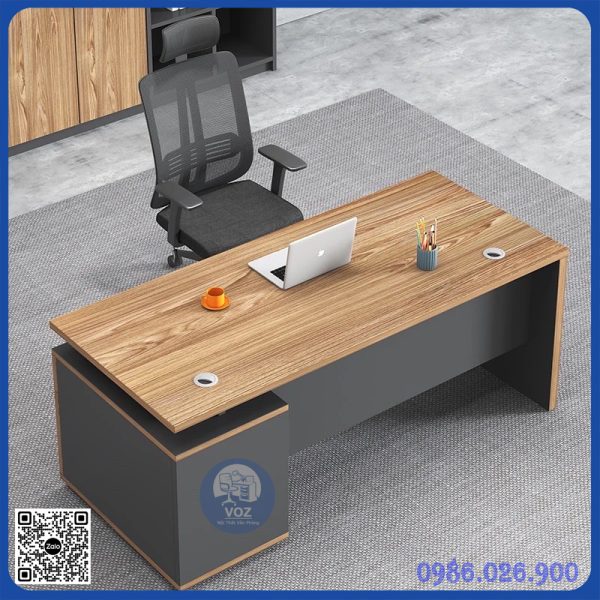 Bàn giám đốc có hộc kích thước 70x1m4 Bàn giám đốc có hộc kích thước 70x1m4