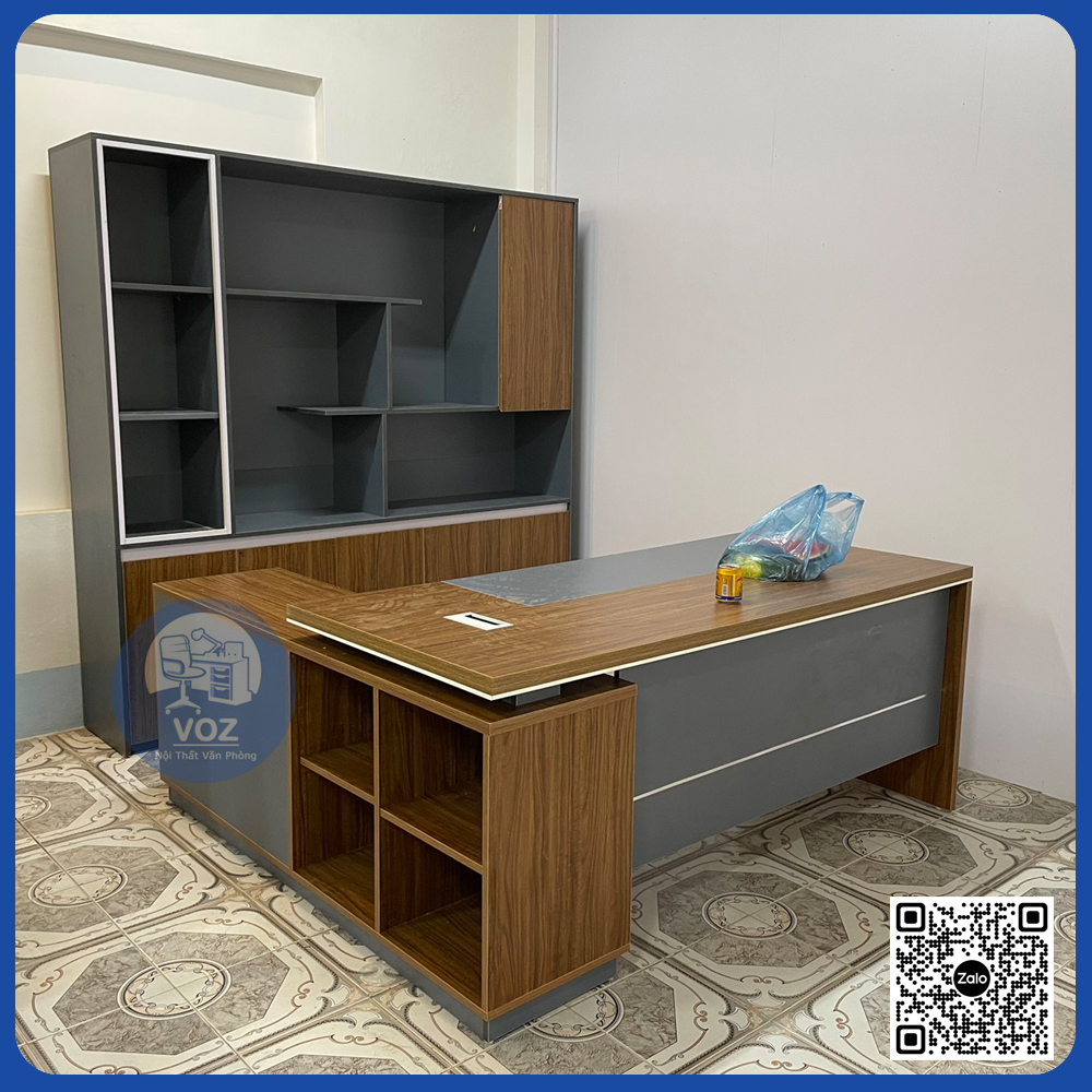 Bàn giám đốc tủ phụ L kích thước 1m4x1m8 Bàn giám đốc tủ phụ L kích thước 1m4x1m8