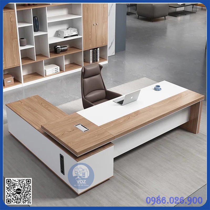 Bàn giám đốc tủ phụ L 1m2 x 1m8 mặt rộng 70cm Bàn giám đốc tủ phụ L 1m2 x 1m8 mặt rộng 70cm