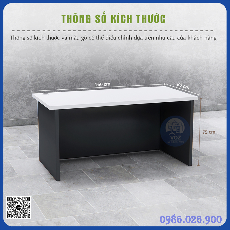 Bàn giám đốc gỗ MDF đen Bàn giám đốc gỗ MDF đen